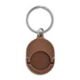 porte cles jeton at30p logo cadeau marron  5
