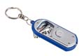 porte cles open light logo entreprise argente  bleu