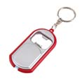 porte cles open light logo entreprise argente  rouge